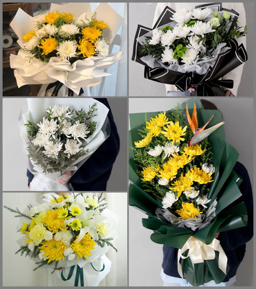 贵州毕节市黔西县铁石乡油沙坡村白事花束代送